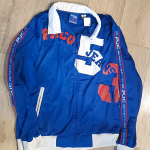 Vintage 90s Paco Jeans 53/Paco Sport Polyester Full ZIp Track Jacket Mens Large